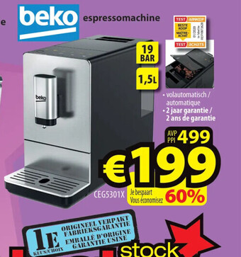 Beko espressomachine
