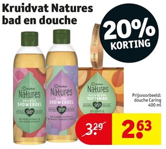 Kruidvat Natures bad en douche aanbieding