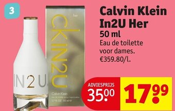 Kruidvat Calvin Klein In2U Her 50 ml aanbieding