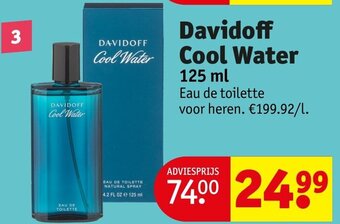 Kruidvat Davidoff Cool Water 125 ml aanbieding