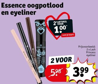 Kruidvat Essence oogpotlood en eyeliner aanbieding