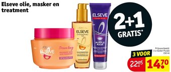 Kruidvat Elseve olie, masker en treatment aanbieding