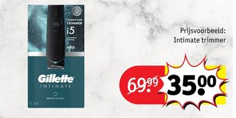 Kruidvat Gillette Intimate trimmer aanbieding
