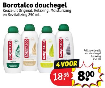 Kruidvat Borotalco douchegel 250 ml aanbieding