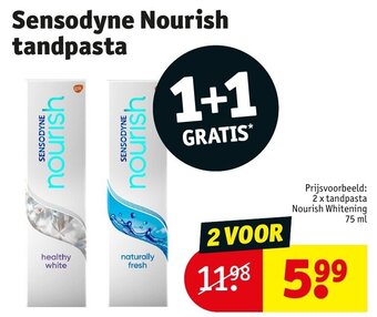 Kruidvat Sensodyne Nourish tandpasta aanbieding