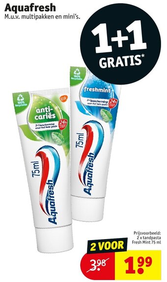 Kruidvat Aquafresh aanbieding