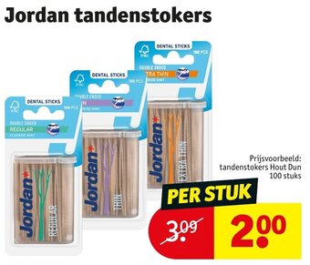 Kruidvat Jordan tandenstokers aanbieding