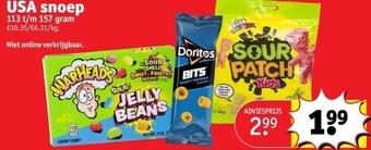 Kruidvat Usa snoep aanbieding