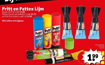 Kruidvat Pritt en pattex lijm aanbieding