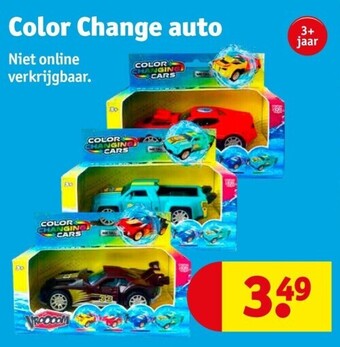 Kruidvat Color change auto aanbieding