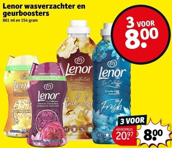 Kruidvat Lenor wasverzachter en geurboosters aanbieding