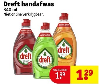 Kruidvat Dreft handafwas aanbieding