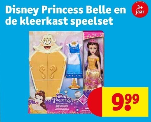 Kruidvat Disney princess belle en de kleerkast speelset aanbieding