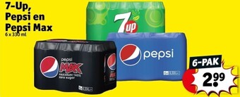 Kruidvat 7-up, pepsi en pepsi max aanbieding