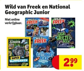 Kruidvat Wild van freek en national geographic junior aanbieding