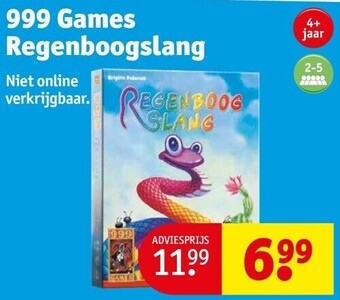 Kruidvat 999 games regenboogslang aanbieding