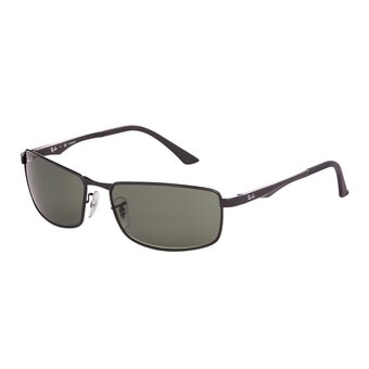 Bol.com Ray-ban rb3498 002/9a - zonnebril - zwart / groen klassiek g-15 - gepolariseerd - 61mm aanbieding