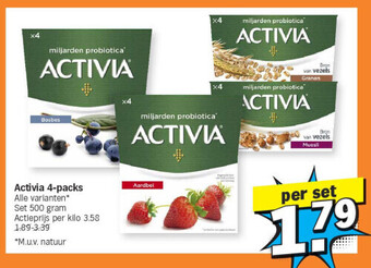 Albert Heijn Activia 4-packs aanbieding