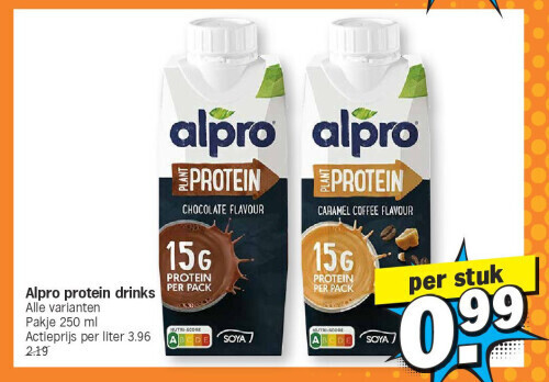 Albert Heijn Alpro protein drinks aanbieding