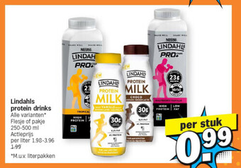 Albert Heijn Lindahls protein drinks aanbieding