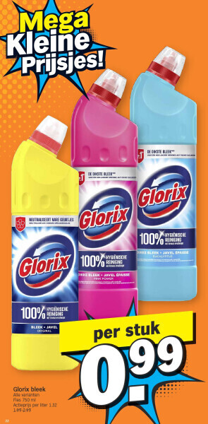 Albert Heijn Glorix bleek aanbieding