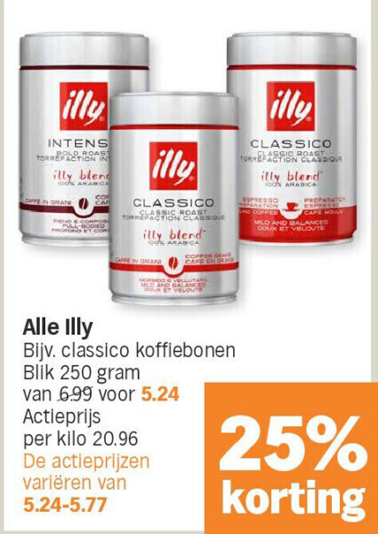 Albert Heijn Alle illy aanbieding