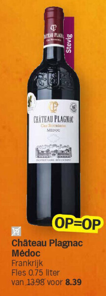 Albert Heijn Château plagnac médoc aanbieding