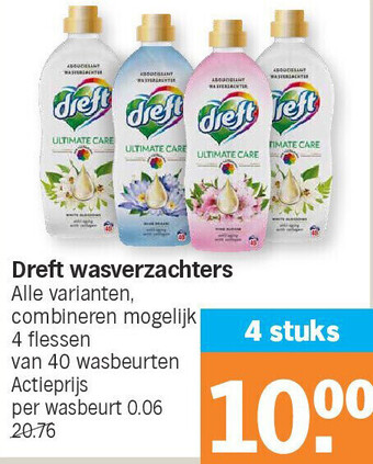 Albert Heijn Dreft wasverzachters aanbieding