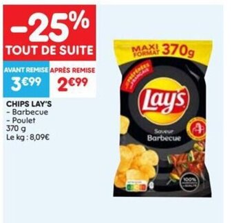 Leader Price CHIPS LAY'S aanbieding