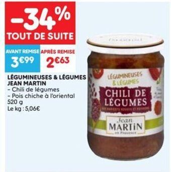 Leader Price LÉGUMINEUSES & LÉGUMES JEAN MARTIN aanbieding