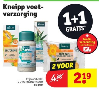 Kruidvat Kneipp voetverzorging aanbieding