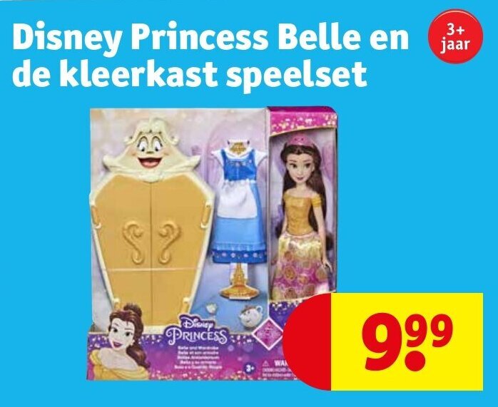 Kruidvat Disney Princess Belle en de kleerkast speelset aanbieding