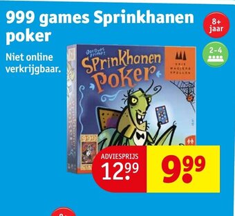 Kruidvat 999 games Sprinkhanen poker aanbieding