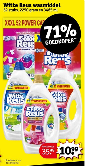 Kruidvat Witte Reus wasmiddel aanbieding