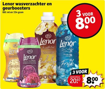 Kruidvat Lenor wasverzachter en geurboosters aanbieding