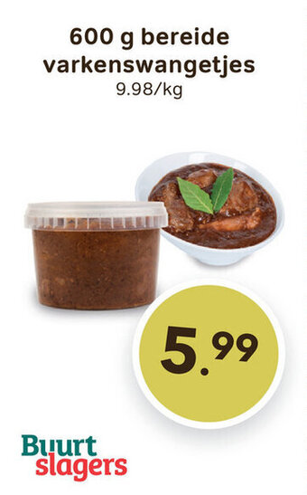 Bon Ap Bereide varkenswangetjes aanbieding