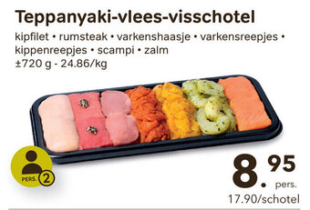 Bon Ap Teppanyaki-vlees-visschotel aanbieding