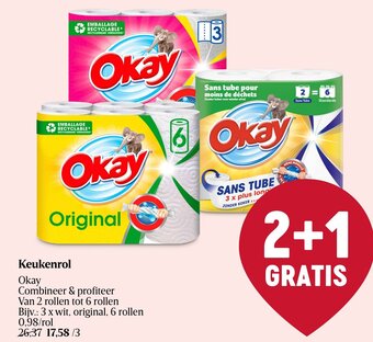 Delhaize Okay Keukenrol aanbieding