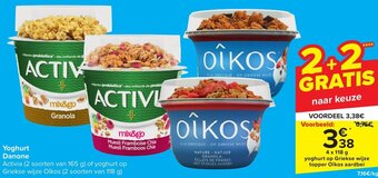Carrefour Market Danone Yoghurt 4 x 118g aanbieding