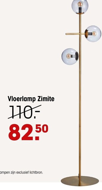 Kwantum Vloerlamp Zimite aanbieding
