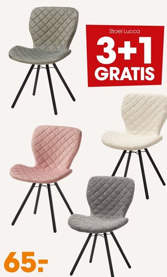 Kwantum Stoel Lucca aanbieding