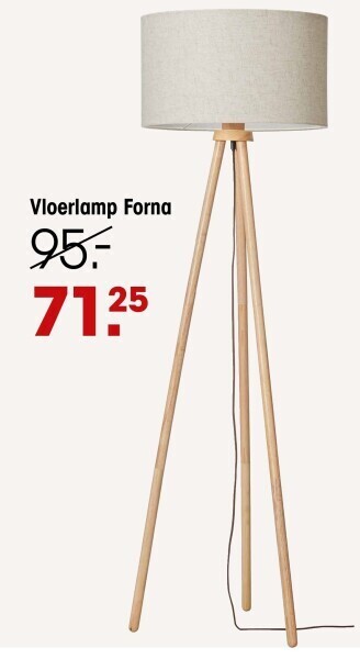 Kwantum Vloerlamp forna aanbieding