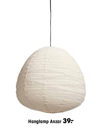 Kwantum Hanglamp anzar aanbieding