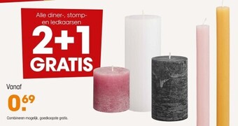Kwantum Alle diner-, stompen ledkaarsen aanbieding