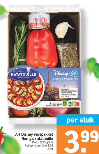 Albert Heijn AH Disney verspakket Remy's ratatouille 1215gram aanbieding