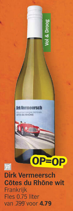 Dirk Vermeersch Côtes du Rhône wit 0.75 liter