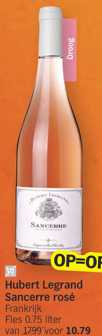 Albert Heijn Hubert Legrand Sancerre rosé 0.75 liter aanbieding