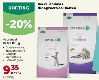 AVEVE Aveve Optima+ droogvoer voor katten aanbieding