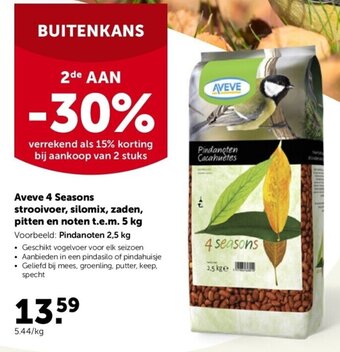 AVEVE Aveve 4 Seasons strooivoer, silomix, zaden, pitten en noten t.e.m. 5 kg aanbieding
