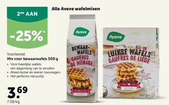 AVEVE Mix voor bewaarwafels 500 g aanbieding